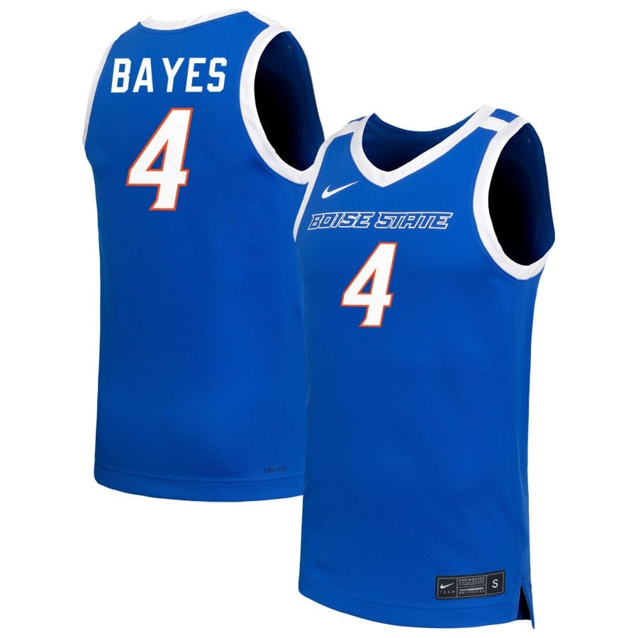 Dani Bayes 4 Boise State Bronco Unisex NIL Royal NCAA Jersey Unisex