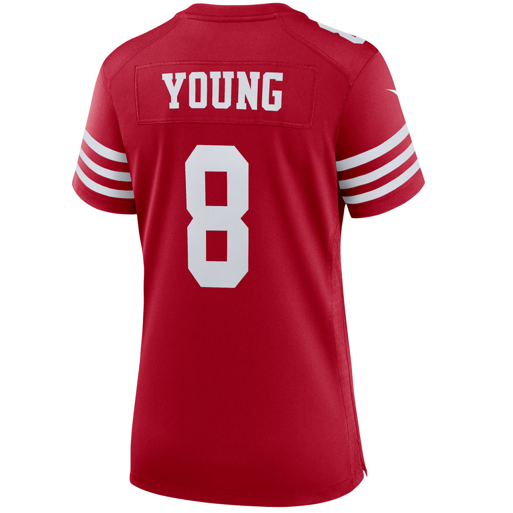 San Francisco 49ers Steve Young Scarlet Retired Player Game NFL Jersey Women's
