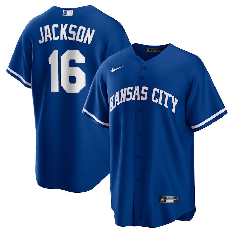 Bo Jackson 16 Kansas City Royals Cooperstown Collection Alternate Royal MLB Jersey Men's