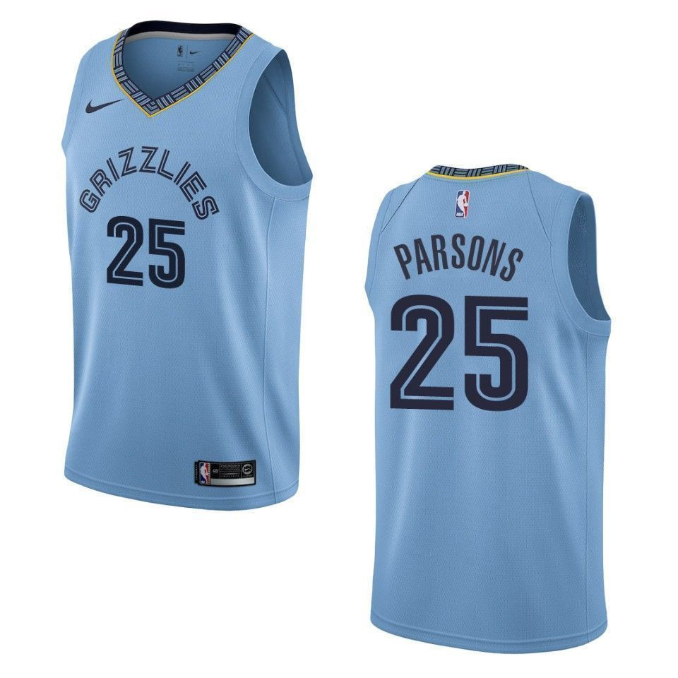 Memphis Grizzlies 25 Chandler Parsons Statement Swingman Blue NBA Jersey Men's