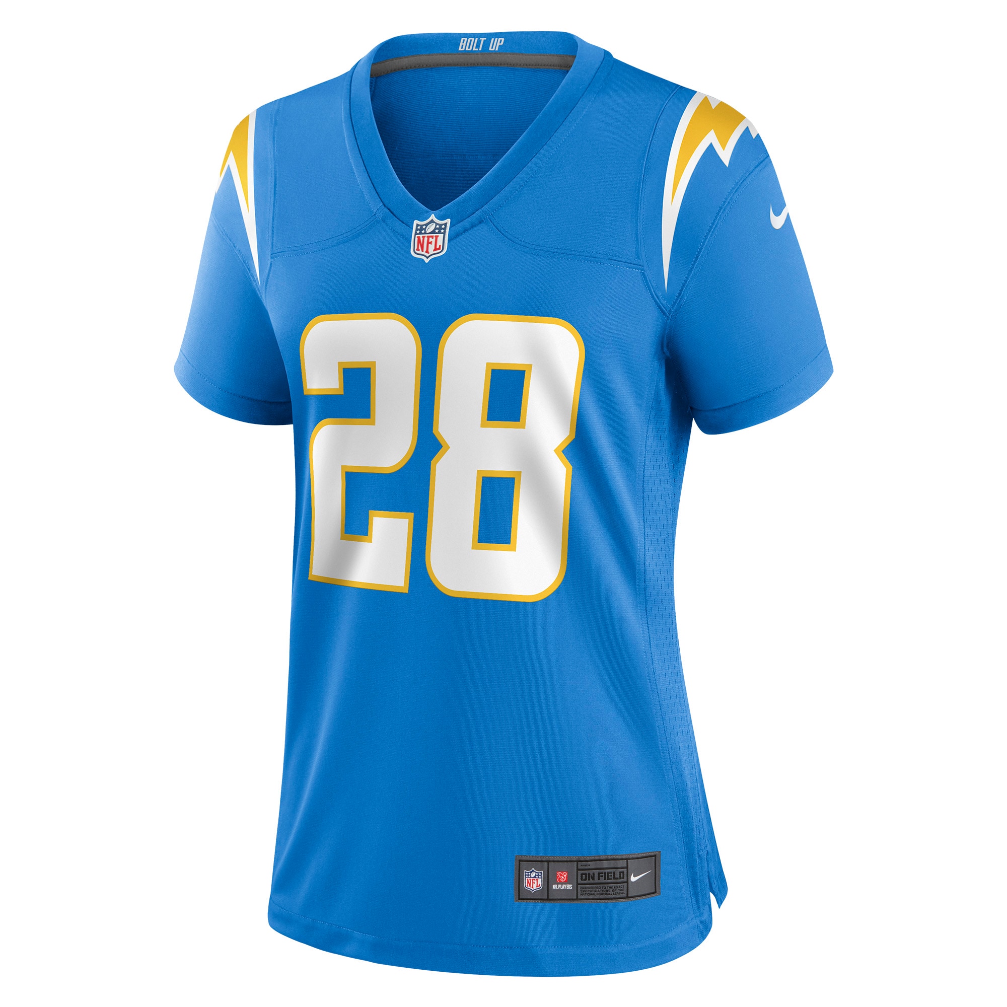 Los Angeles Chargers Isaiah Spiller Powder Blue Game NFL Jersey Women's