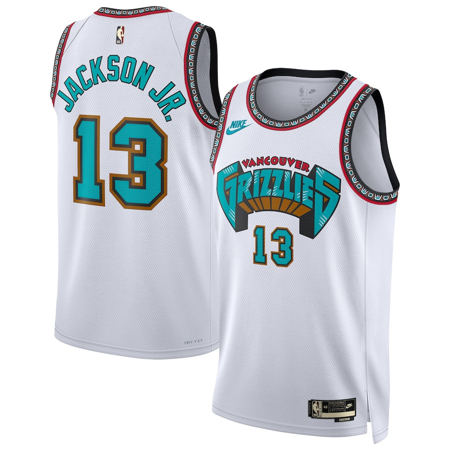 Jaren Jackson Jr. 13 Memphis Grizzlies Unisex 2024/25 Swingman White Classic Edition NBA Jersey Unisex