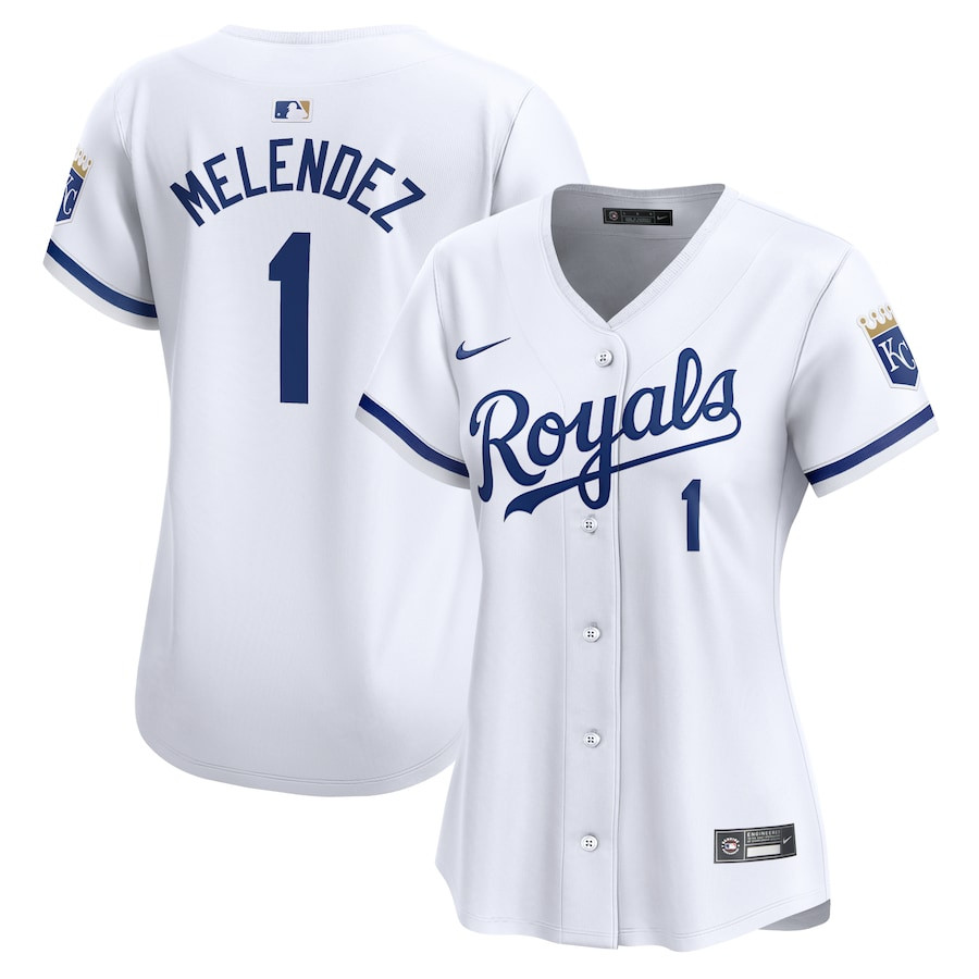 MJ Melendez 1 Kansas City Royals Home Limited Player White MLB Jersey Women's
