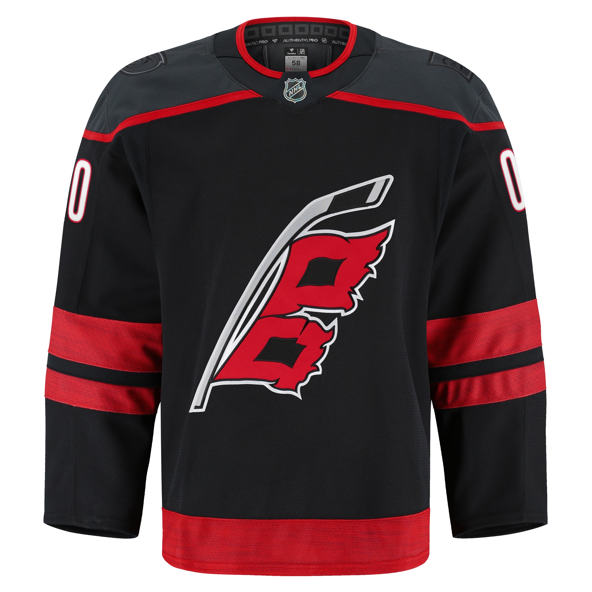 Carolina Hurricanes Black Home Pro Custom NHL Jersey Men's