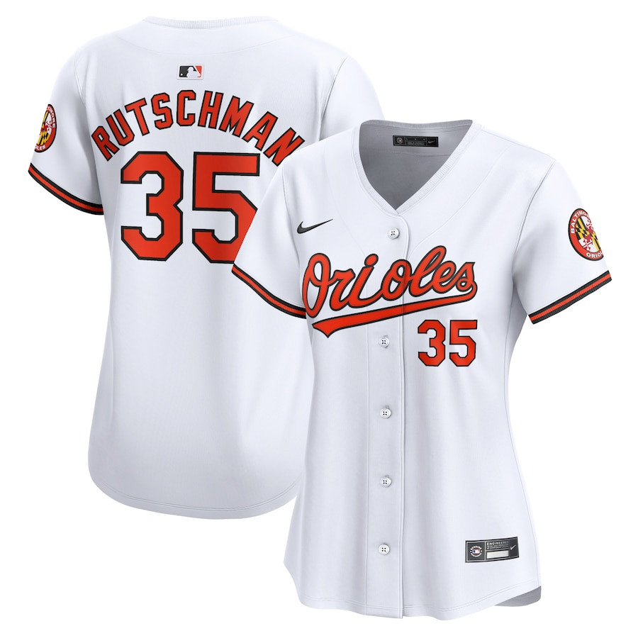 Adley Rutschman 35 Baltimore Orioles Home Limited Player White MLB Jersey Women's