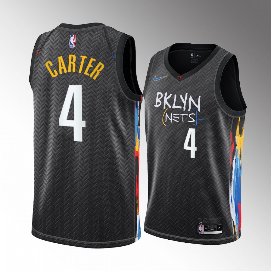Jay-Z Shawn Carter 4 Brooklyn Nets City NBA Jersey Men's