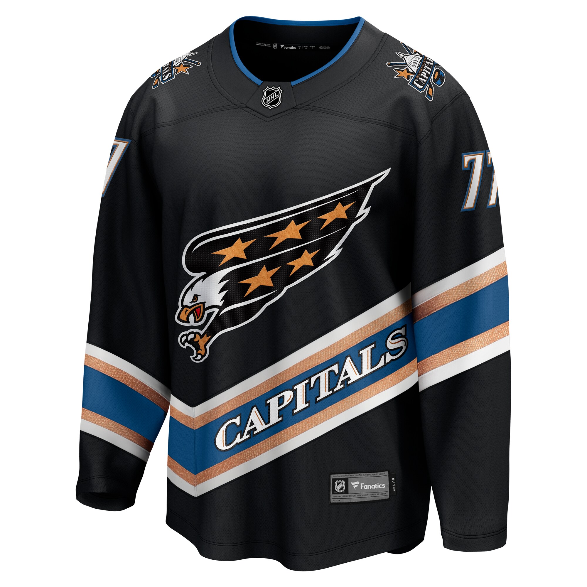 Washington Capitals TJ Oshie Black Alternate 50th Anniversary Premier Breakaway Player NHL Jersey Men's