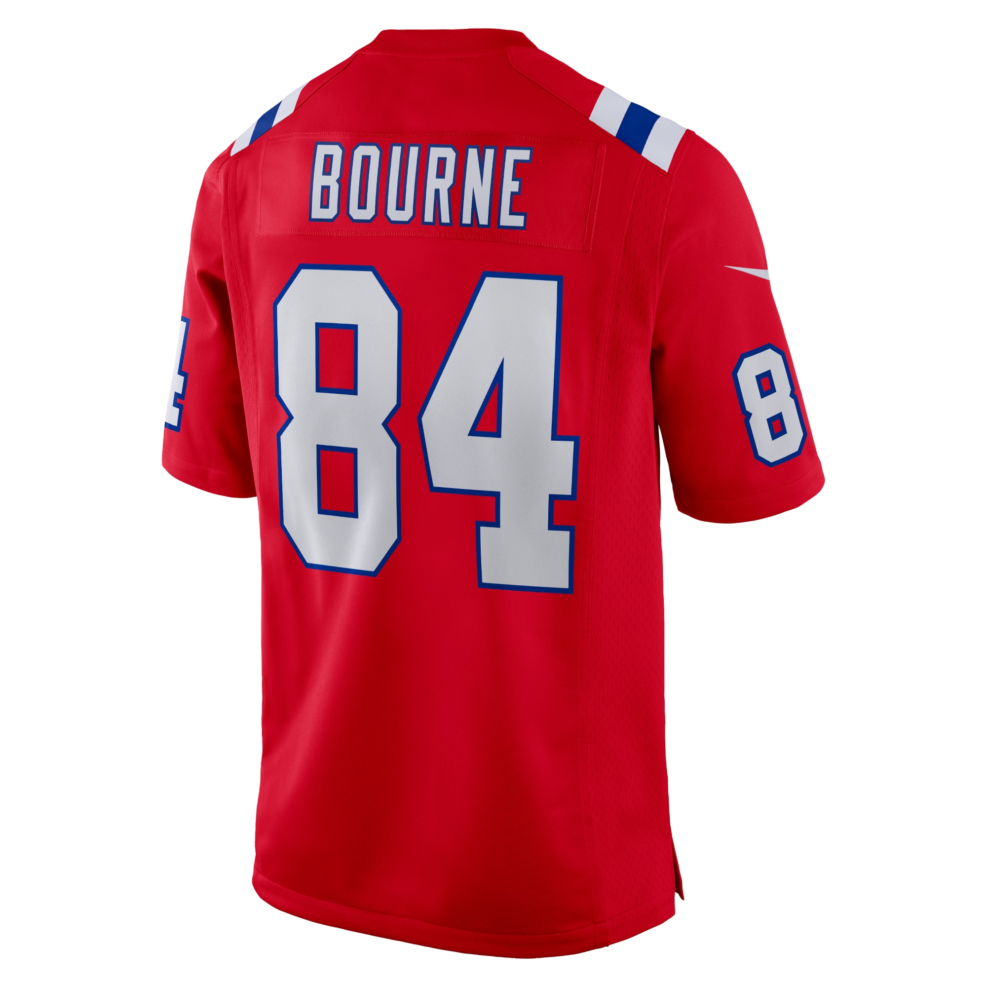 New England Patriots Kendrick Bourne Red Game NFL Jersey Men's