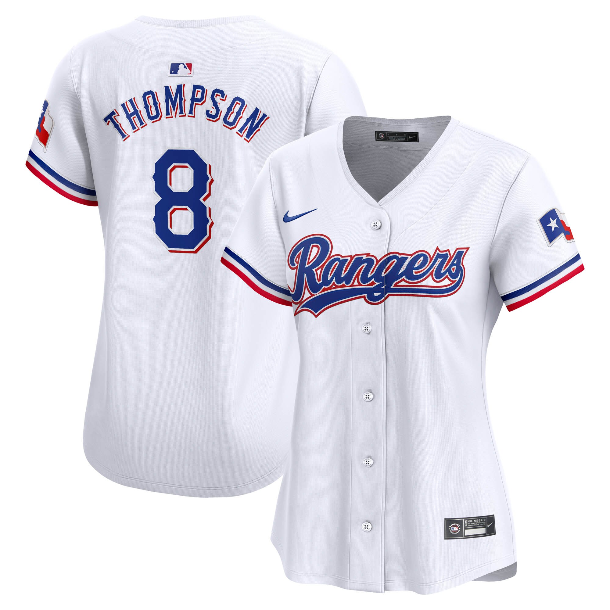 Texas Rangers Bubba Thompson White Home Limited Player MLB Jersey Women's