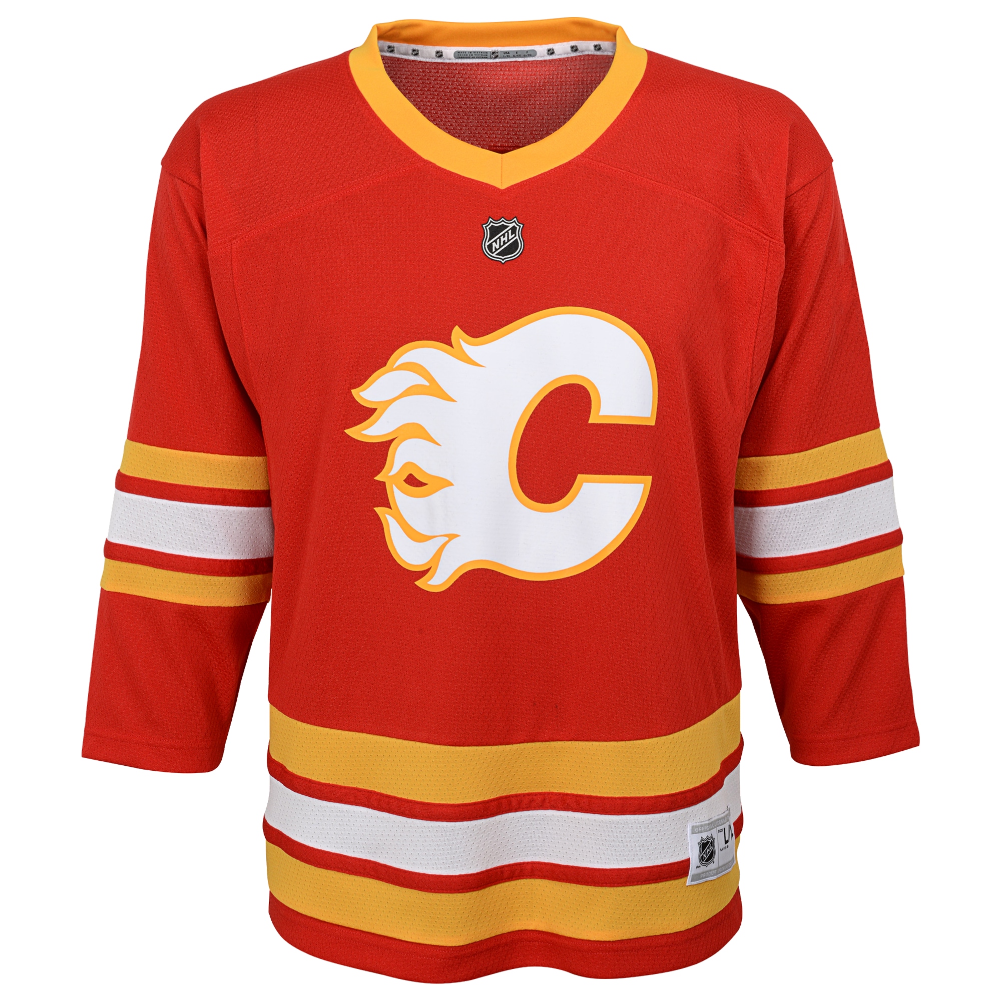Calgary Flames Red Home Blank NHL Jersey Youth