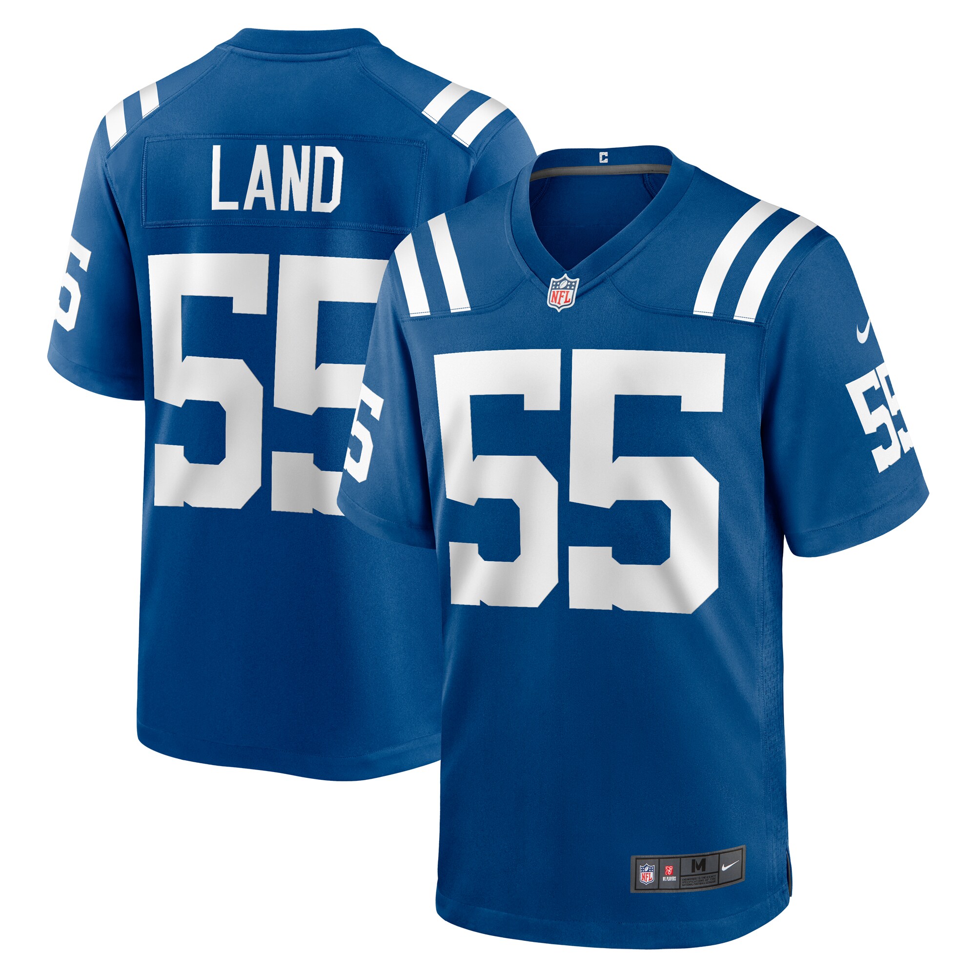 Indianapolis Colts Isaiah Land Royal Team Game NFL Jersey Men's