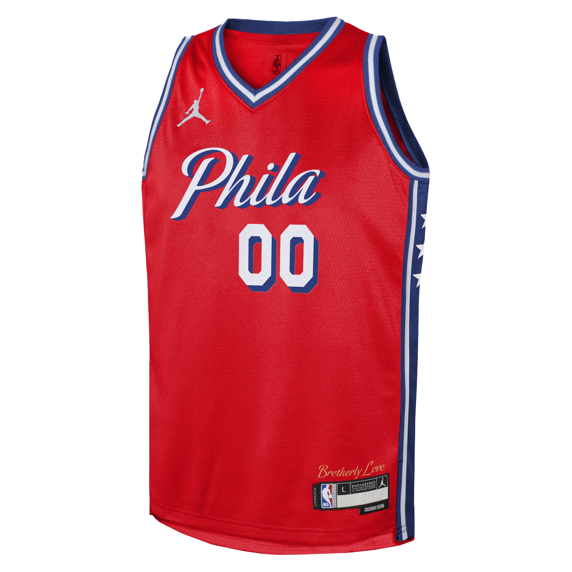Philadelphia 76ers Jordan Statement Edition Swingman Custom NBA Jersey Youth
