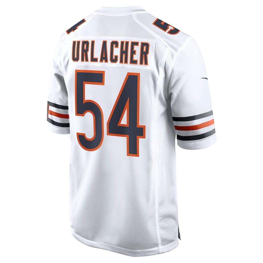 Brian Urlacher 54 Chicago Bears Retired Game White NFL Jersey Men's