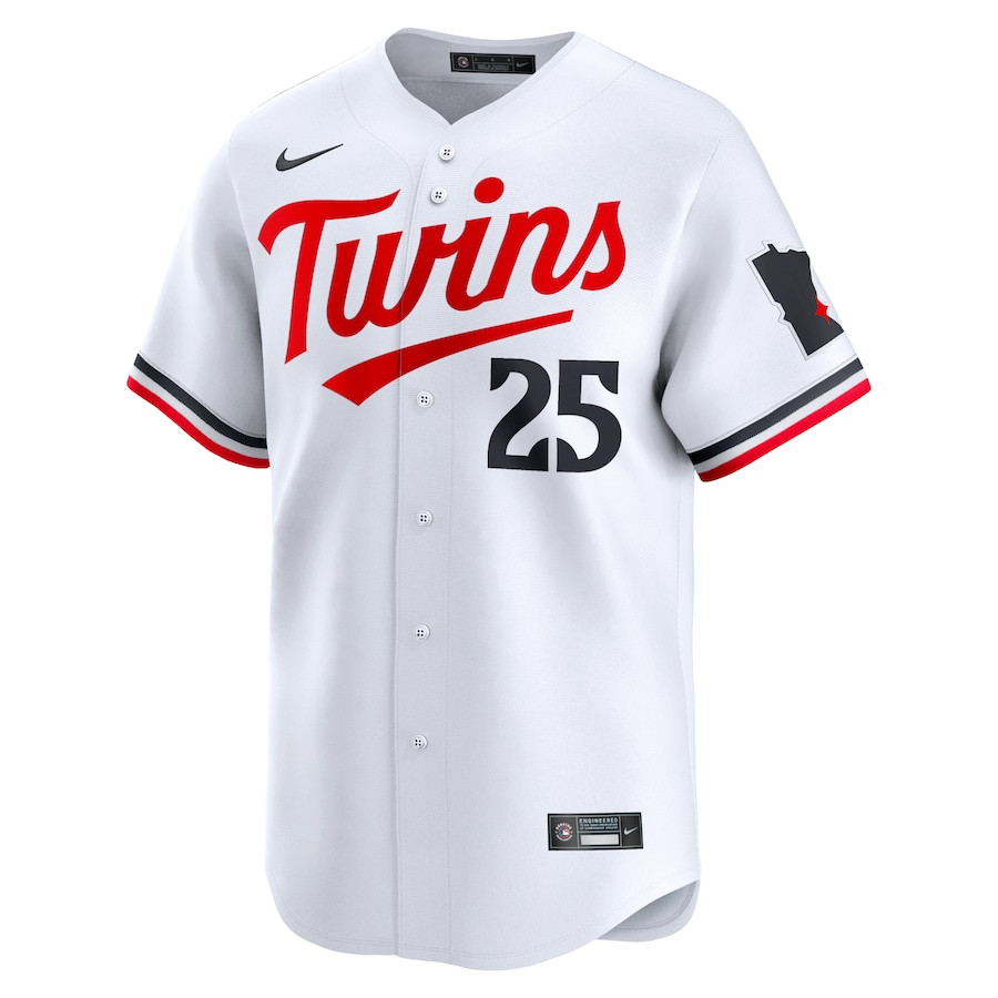 Byron Buxton 25 Minnesota Twins Home Limited Player White MLB Jersey Men's