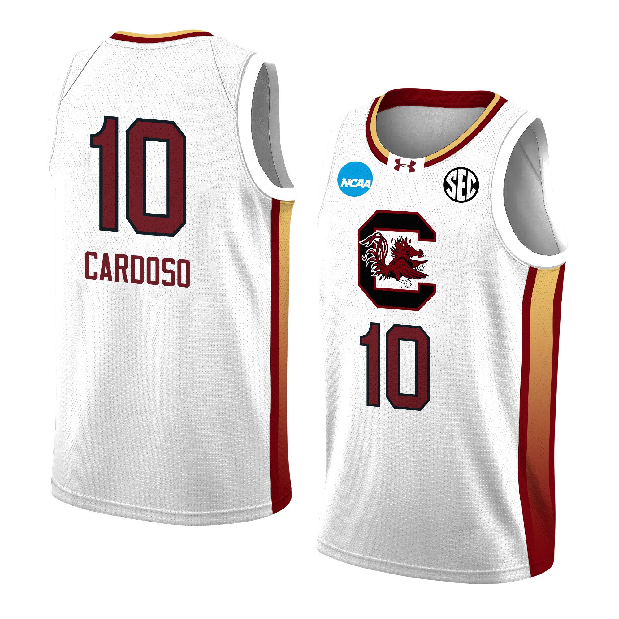 Kamilla Cardoso 10 South Carolina 2024 White Unisex NCAA Jersey Unisex