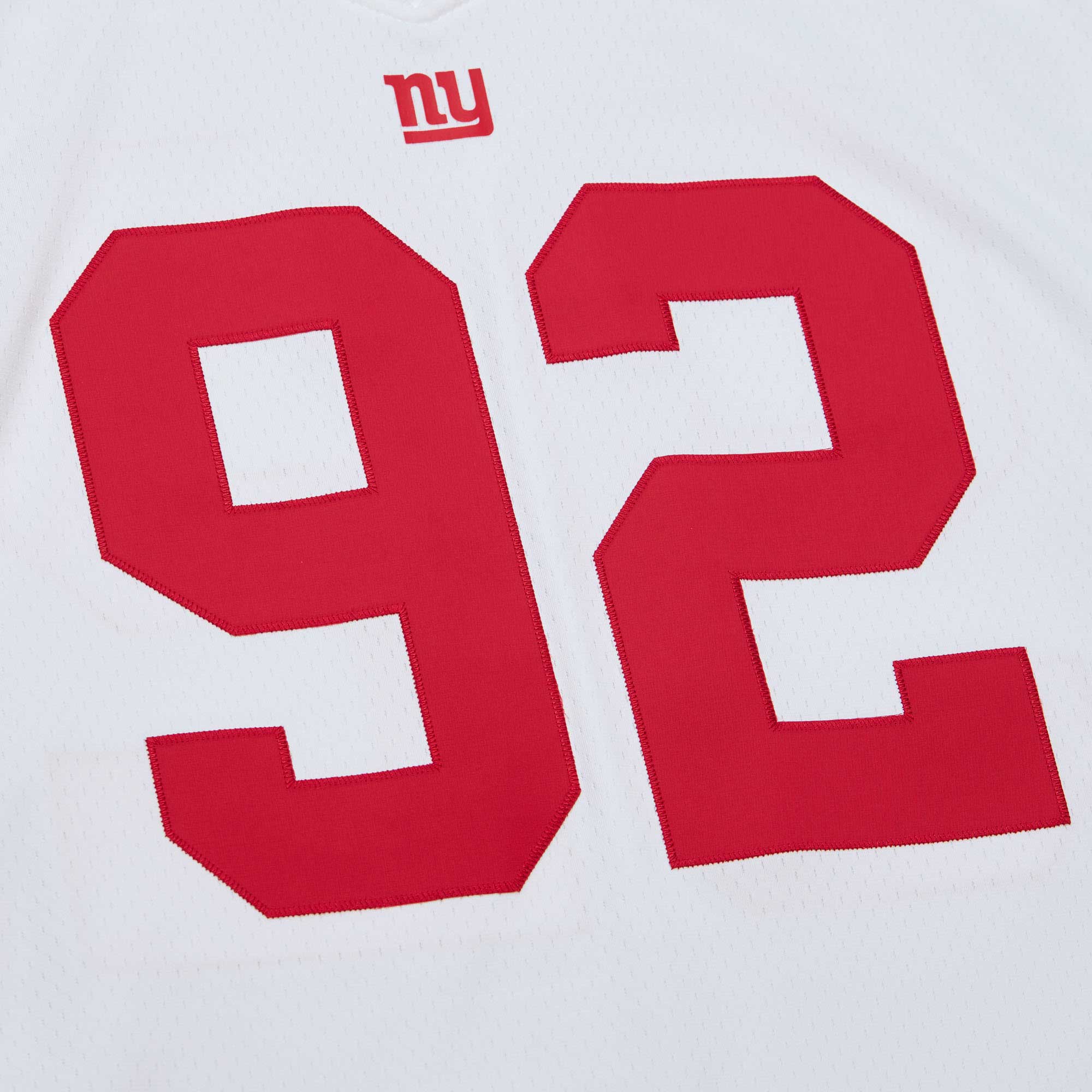 New York Giants Michael Strahan Mitchell Ness White Legacy NFL Jersey Men's