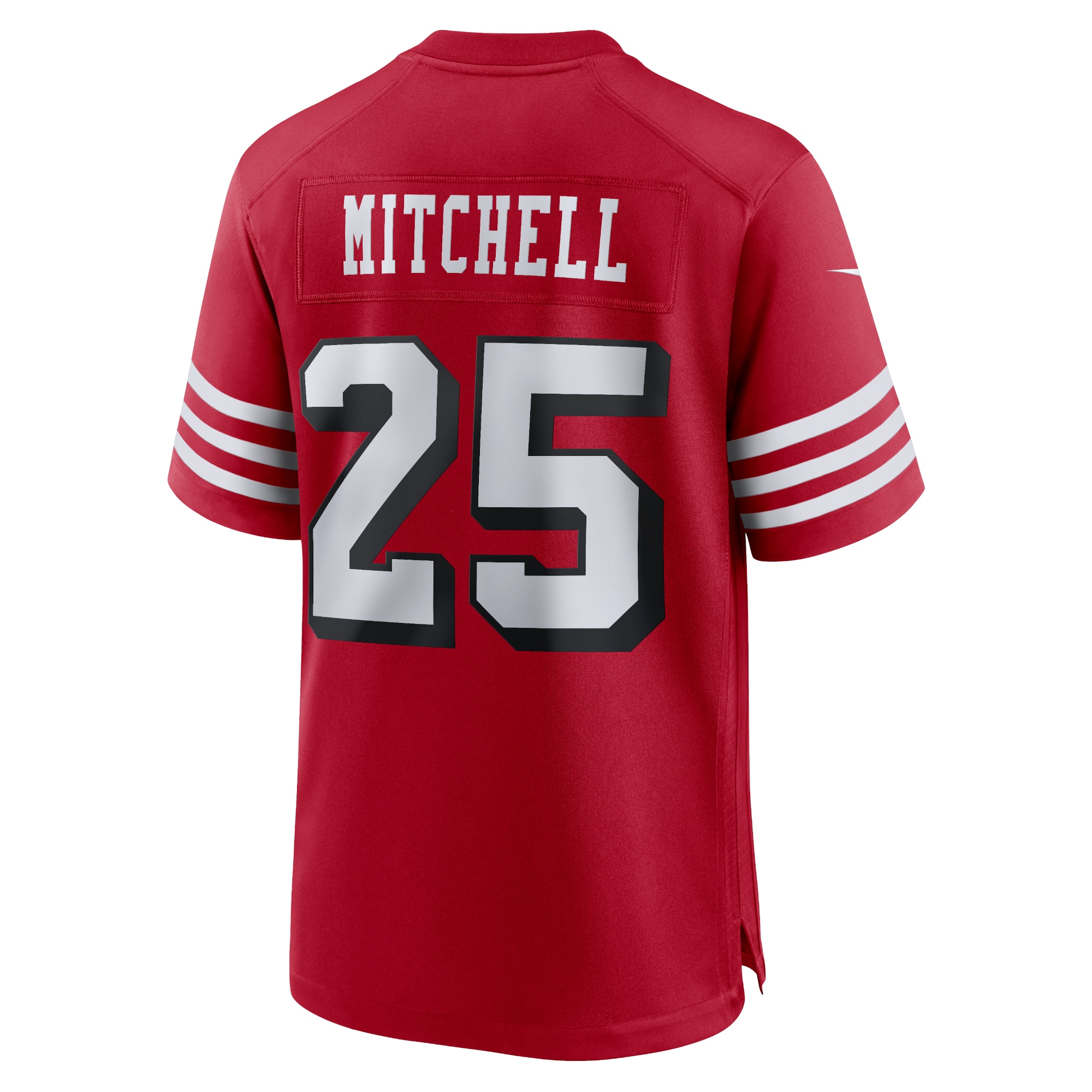 San Francisco 49ers Elijah Mitchell Scarlet Alternate Team Game NFL Jersey Men's