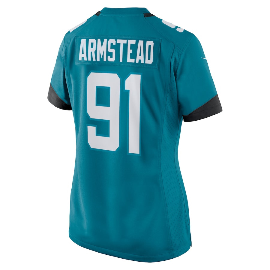Arik Armstead 91 Jacksonville Jaguars Alternate Game Teal NFL Jersey Women's