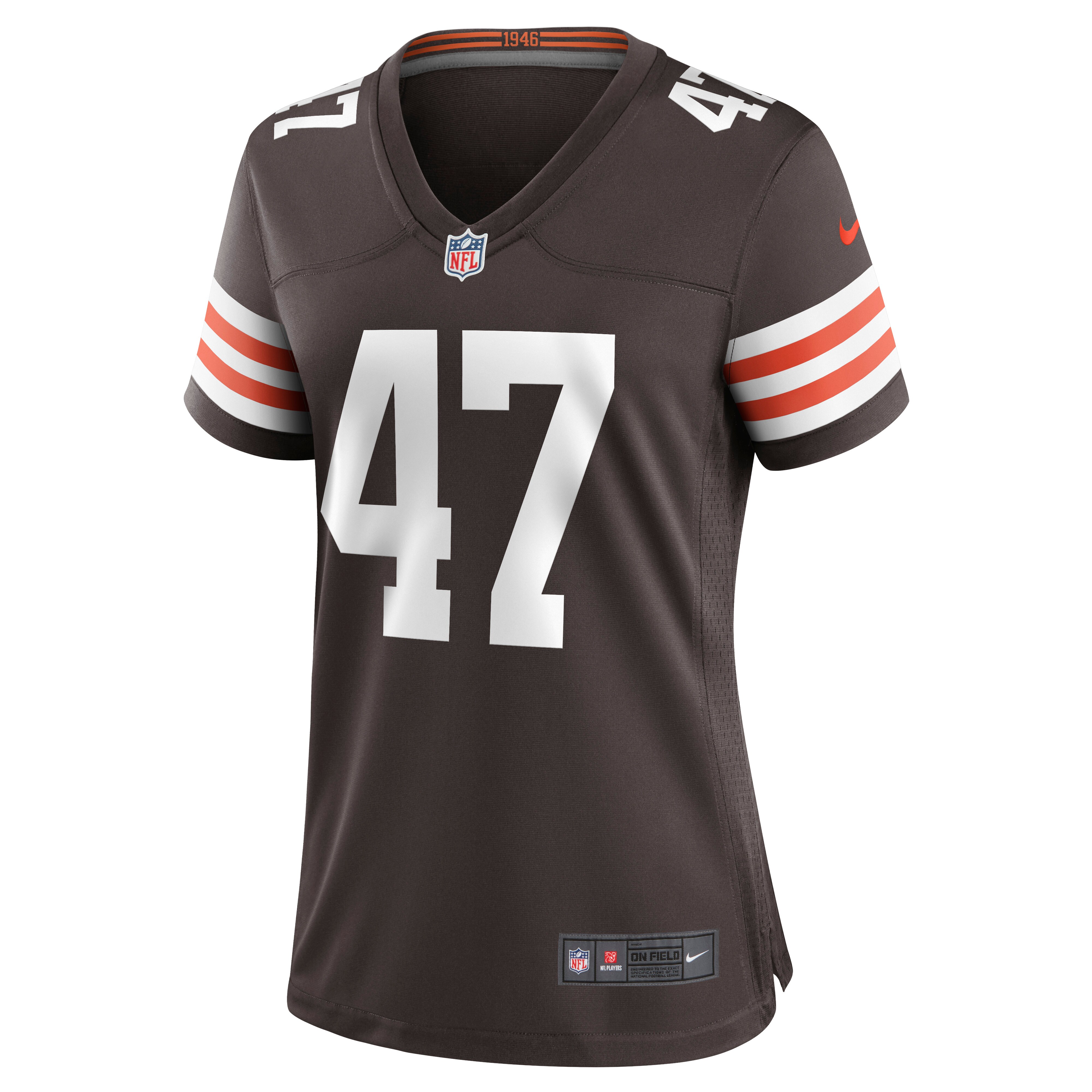 Cleveland Browns Charley Hughlett Brown Game NFL Jersey Women's