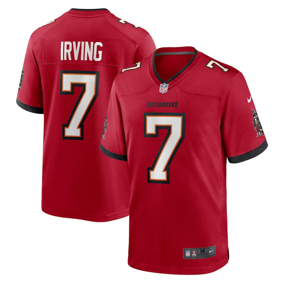 Bucky Irving 7 Tampa Bay Buccaneers Game Red NFL Jersey Men's