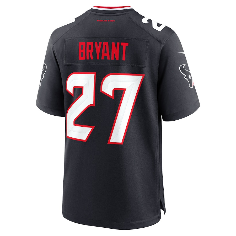 Myles Bryant 27 Houston Texans Team Game Navy NFL Jersey Men's
