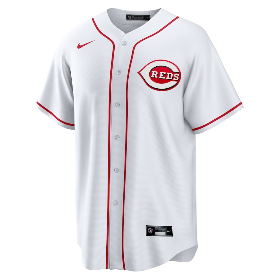 Spencer Steer 7 Cincinnati Reds Home White MLB Jersey Men's