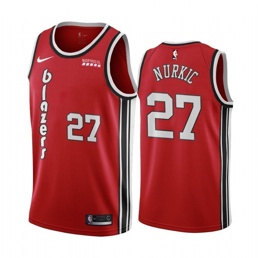Portland Trail Blazers Jusuf Nurkic Red Classic Edition NBA Jersey Men's