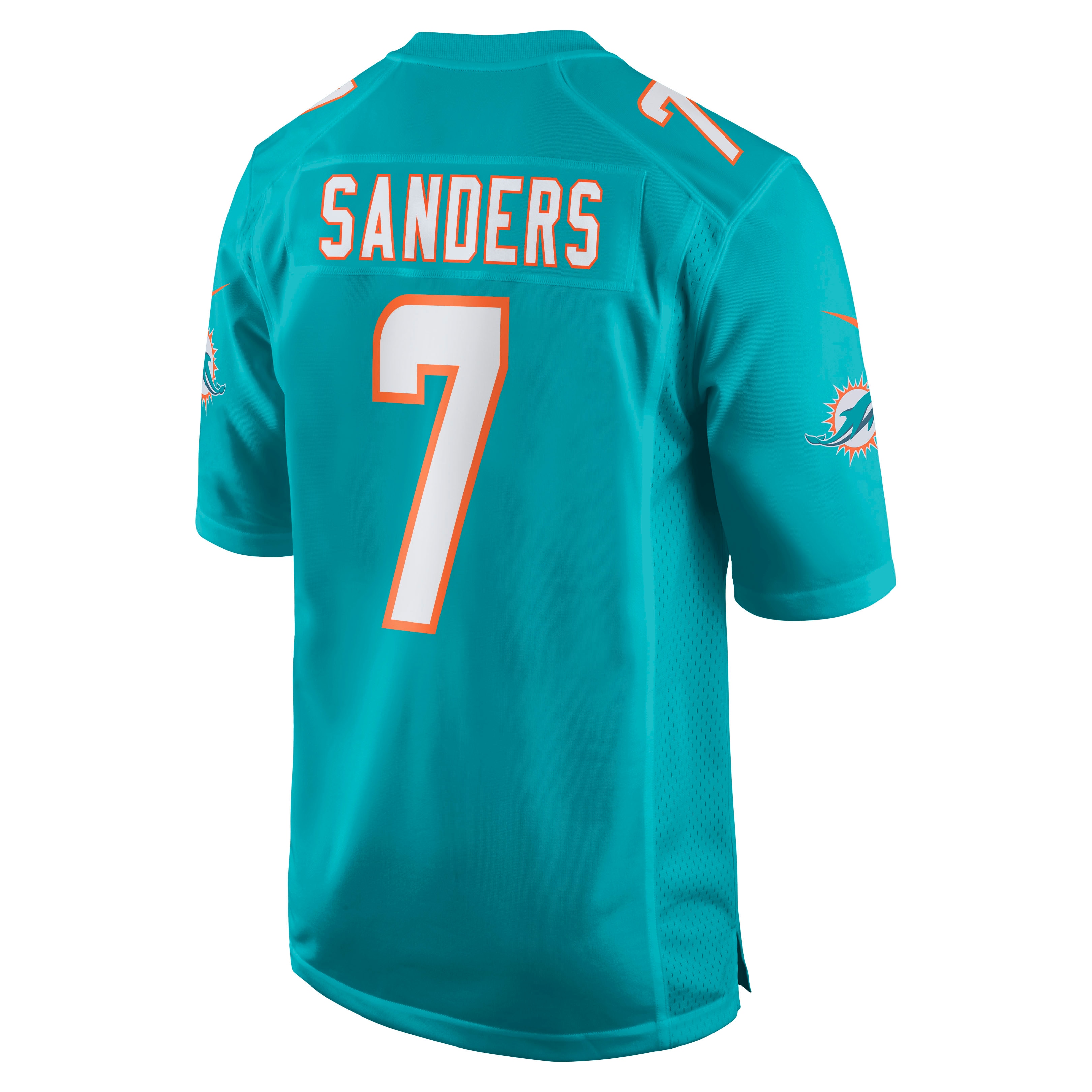 Miami Dolphins Jason Sanders Aqua Game NFL Jersey Men's