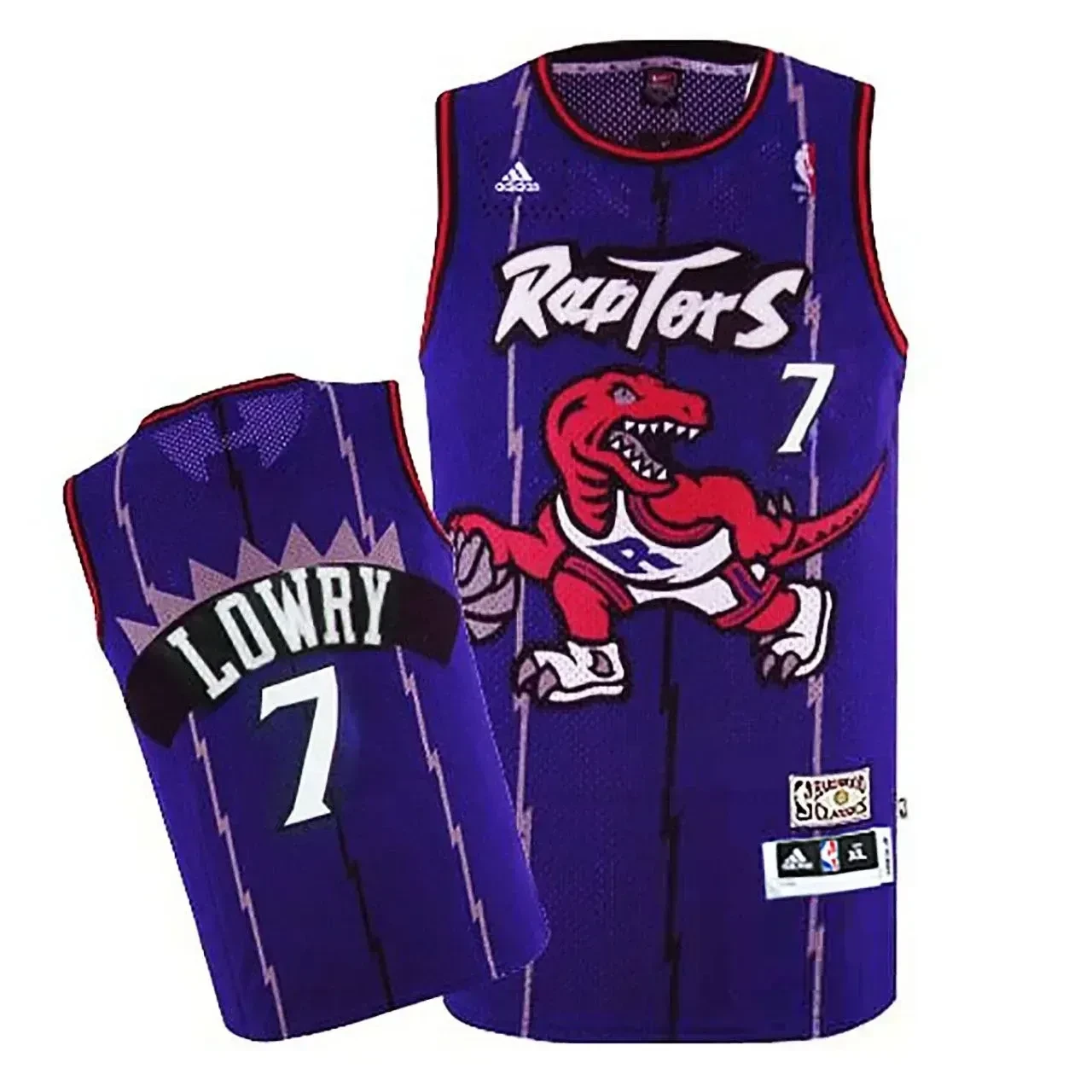 Kyle Lowry Toronto Raptors 7 Purple Throwback NBA Jersey Men's
