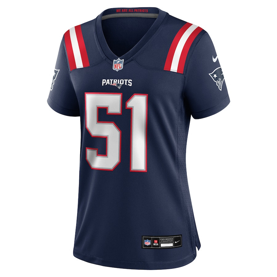 Keshawn Banks 51 New England Patriots Game Navy NFL Jersey Women's