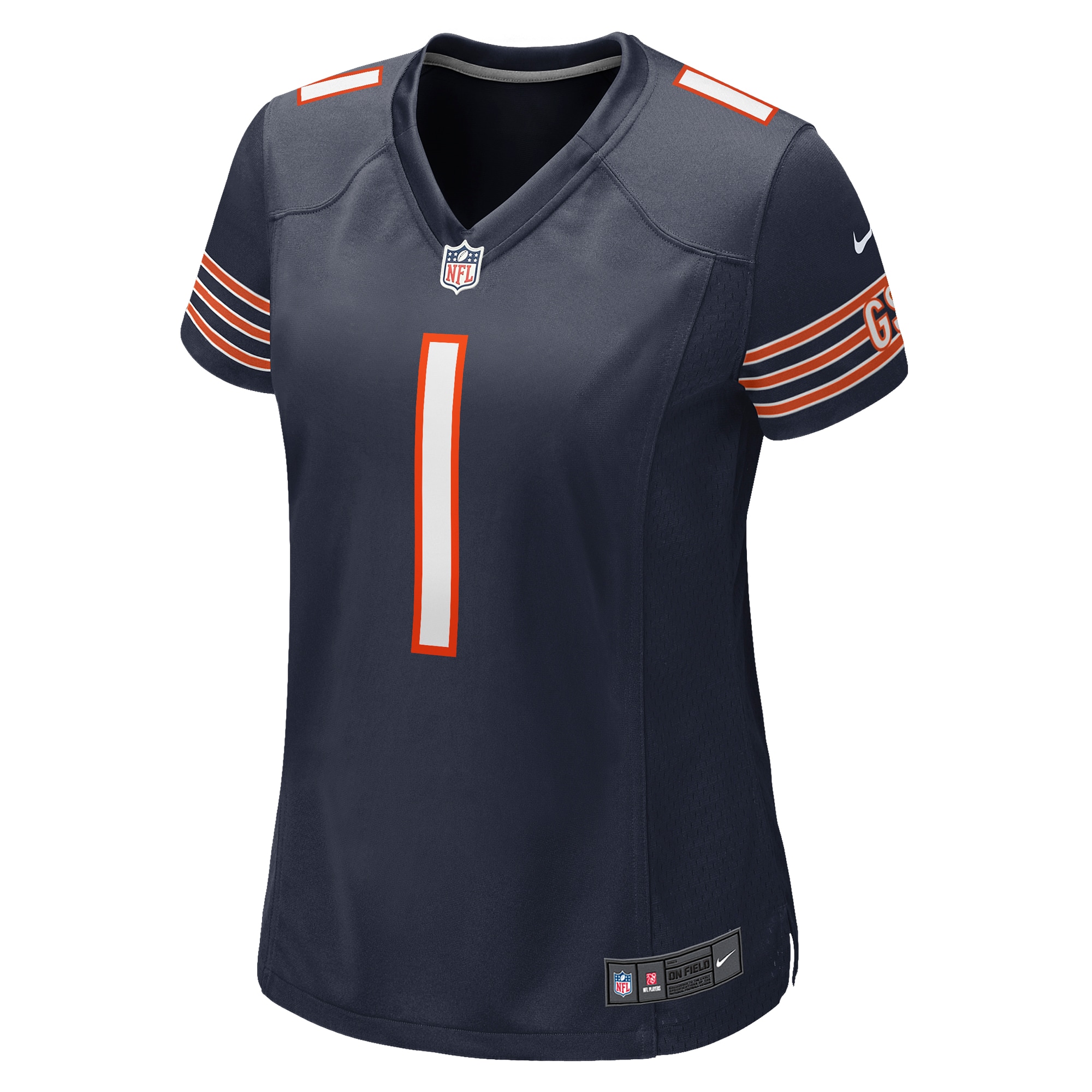 Chicago Bears Number 1 Mom Navy Game NFL Jersey Women's