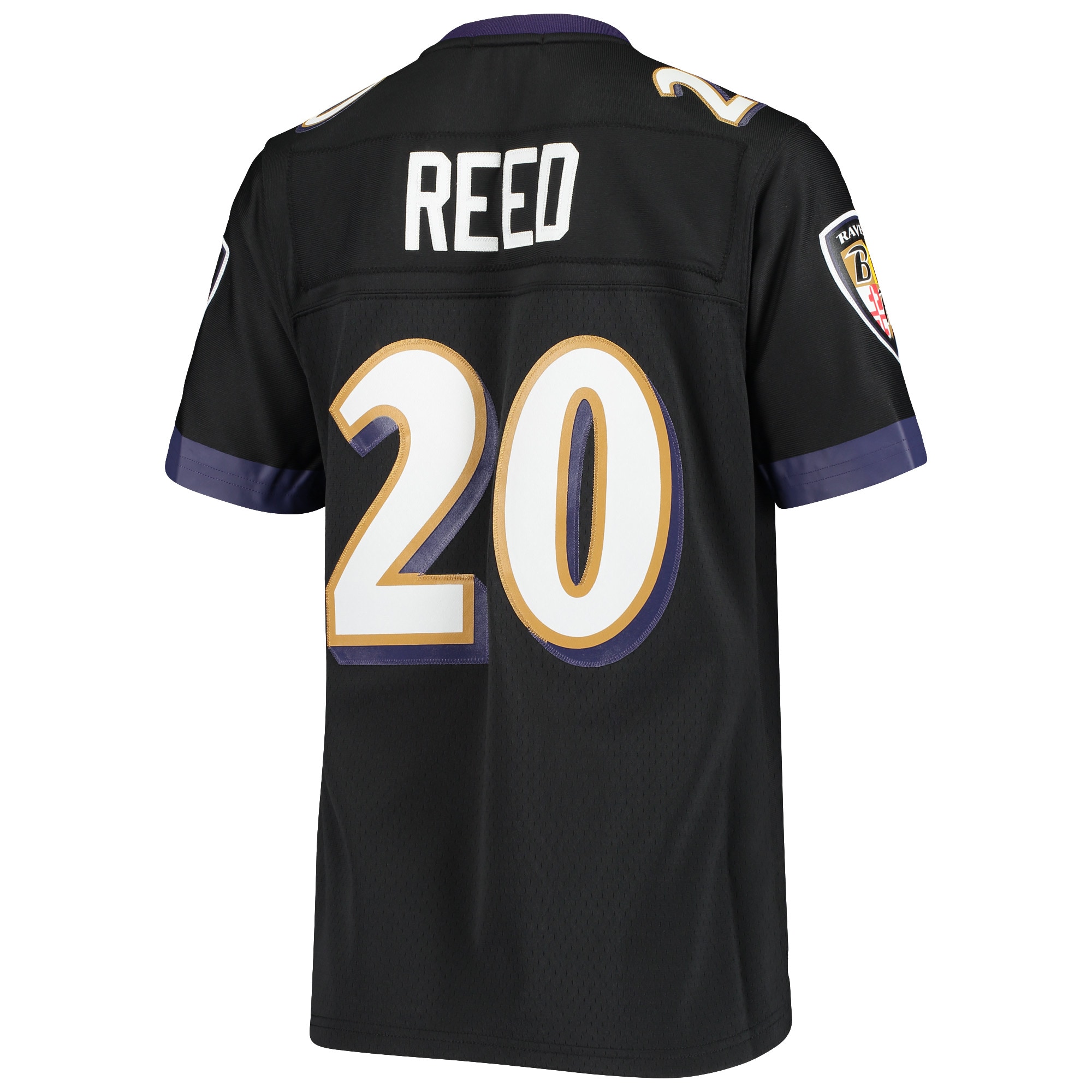 Baltimore Ravens Ed Reed Mitchell Ness Black Legacy Team NFL Jersey Women's