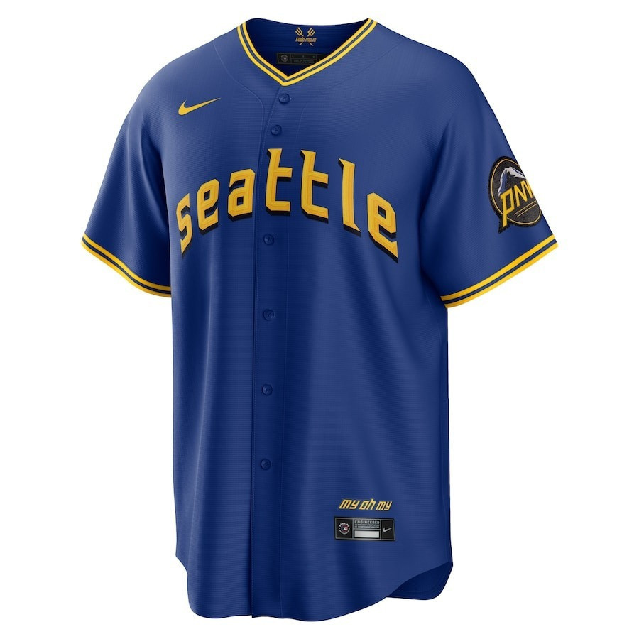 Shohei Ohtani 17 Seattle Mariners 2023 City Connect Game Royal MLB Jersey Men's