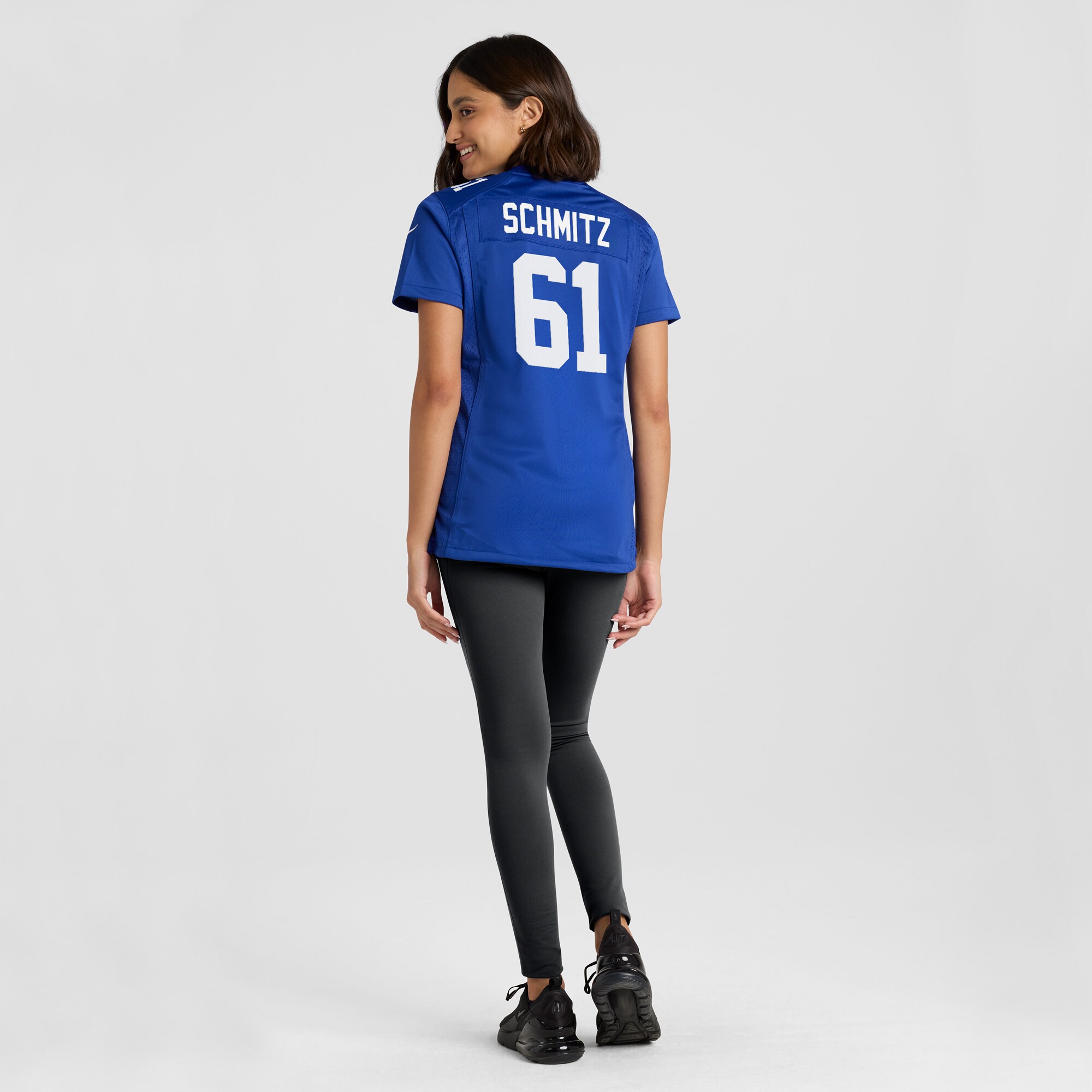 New York Giants John Michael Schmitz Royal Team Game NFL Jersey Women's