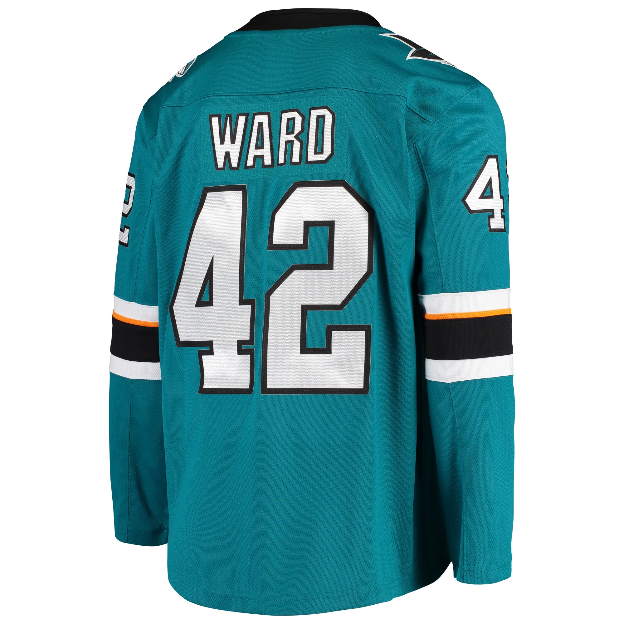 San Jose Sharks Joel Ward Teal Breakaway Home Player NHL Jersey Men's