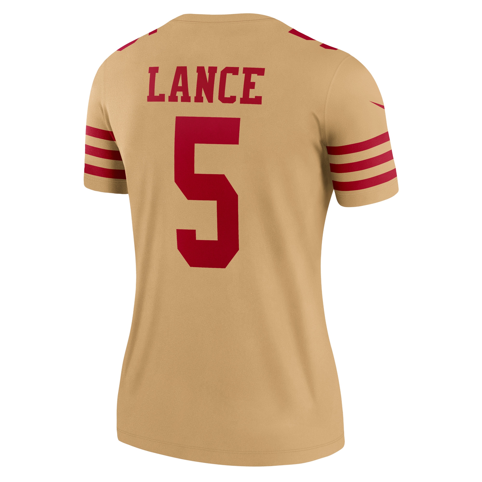 San Francisco 49ers Trey Lance Gold Inverted Legend Player Performance Top NFL Jersey Women's