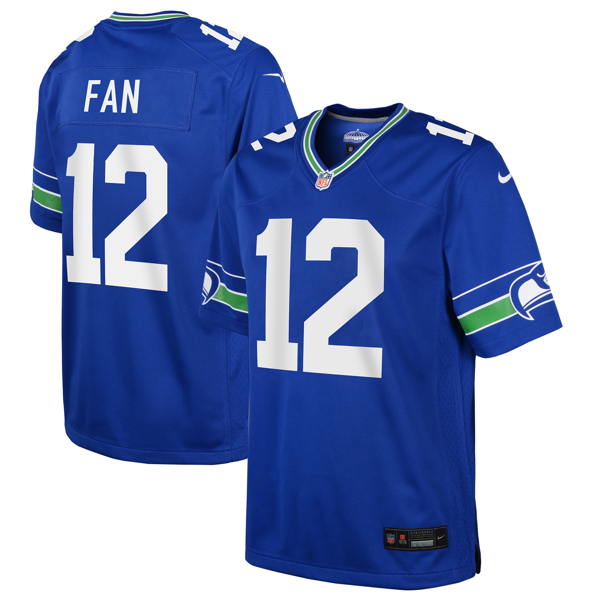 #12 Fan Seattle Seahawks Nike Youth Game Jersey - Royal