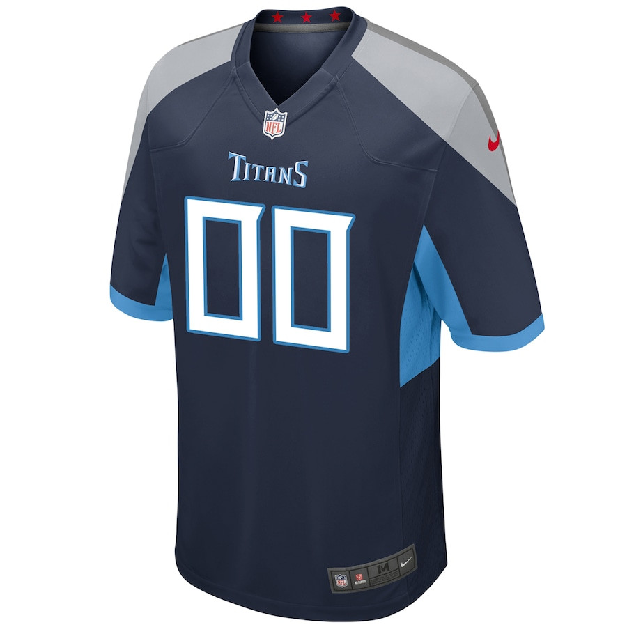 Tennessee Titans Custom Game Navy NFL Jersey Youth