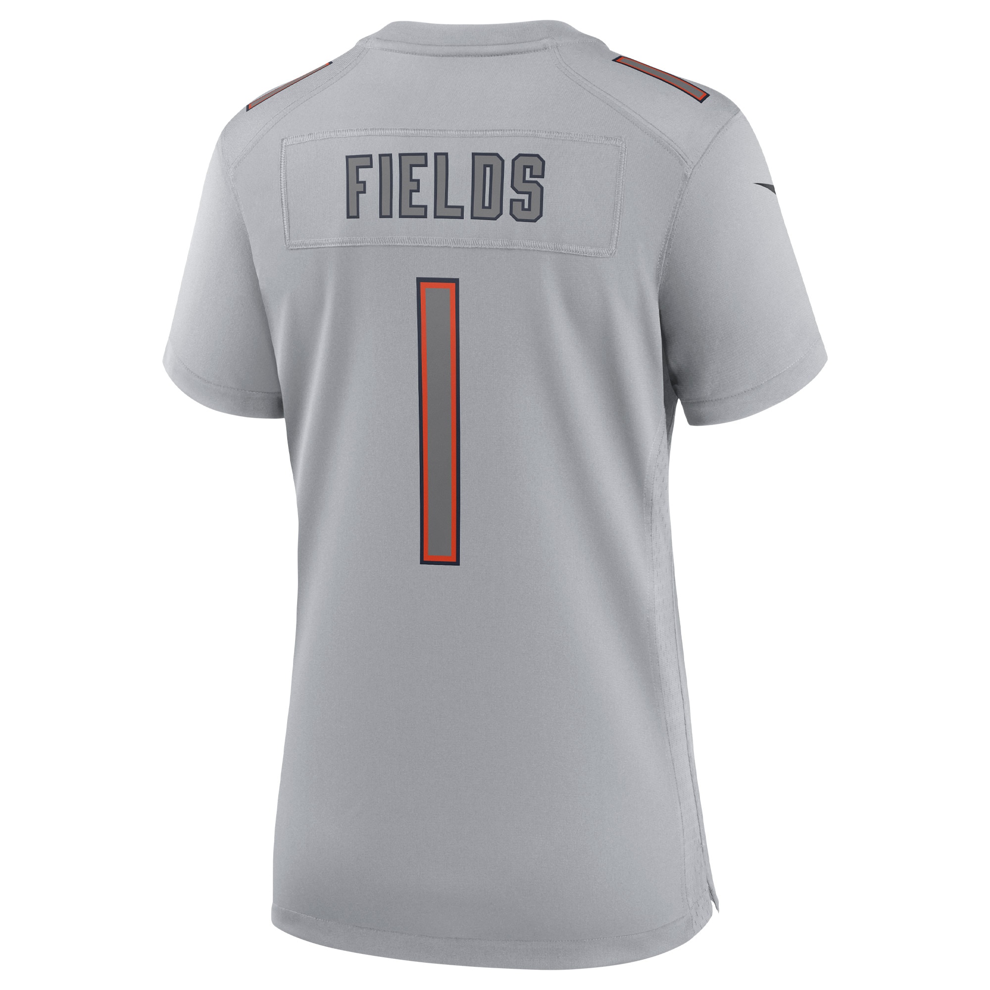Chicago Bears Justin Fields Gray Atmosphere Fashion Game NFL Jersey Women's