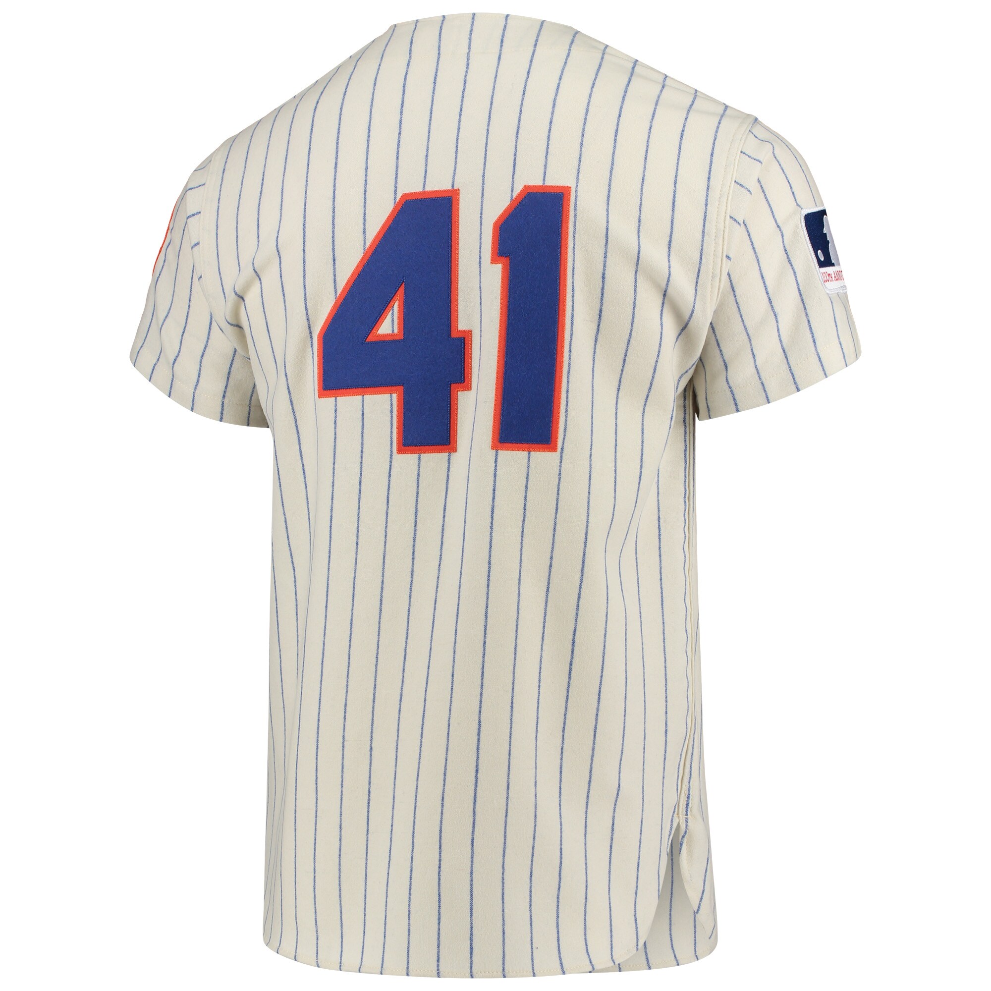 New York Mets Tom Seaver Mitchell Ness Cream 1969 Cooperstown Collection MLB Jersey Men's