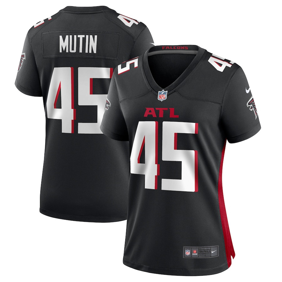 Donavan Mutin 45 Atlanta Falcons Game Black NFL Jersey Women's