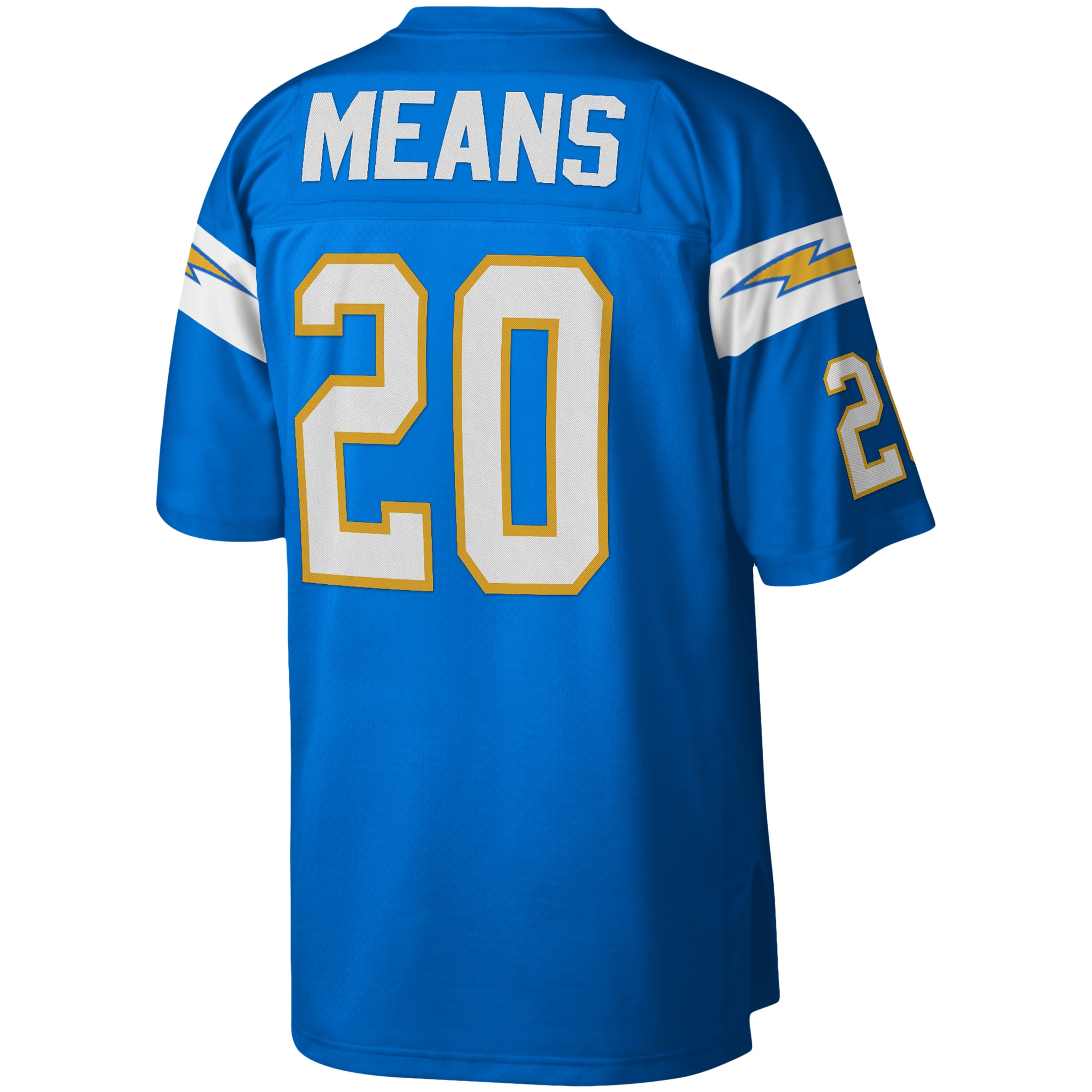 Los Angeles Chargers Natrone Means Mitchell Ness Powder Blue Legacy NFL Jersey Men's