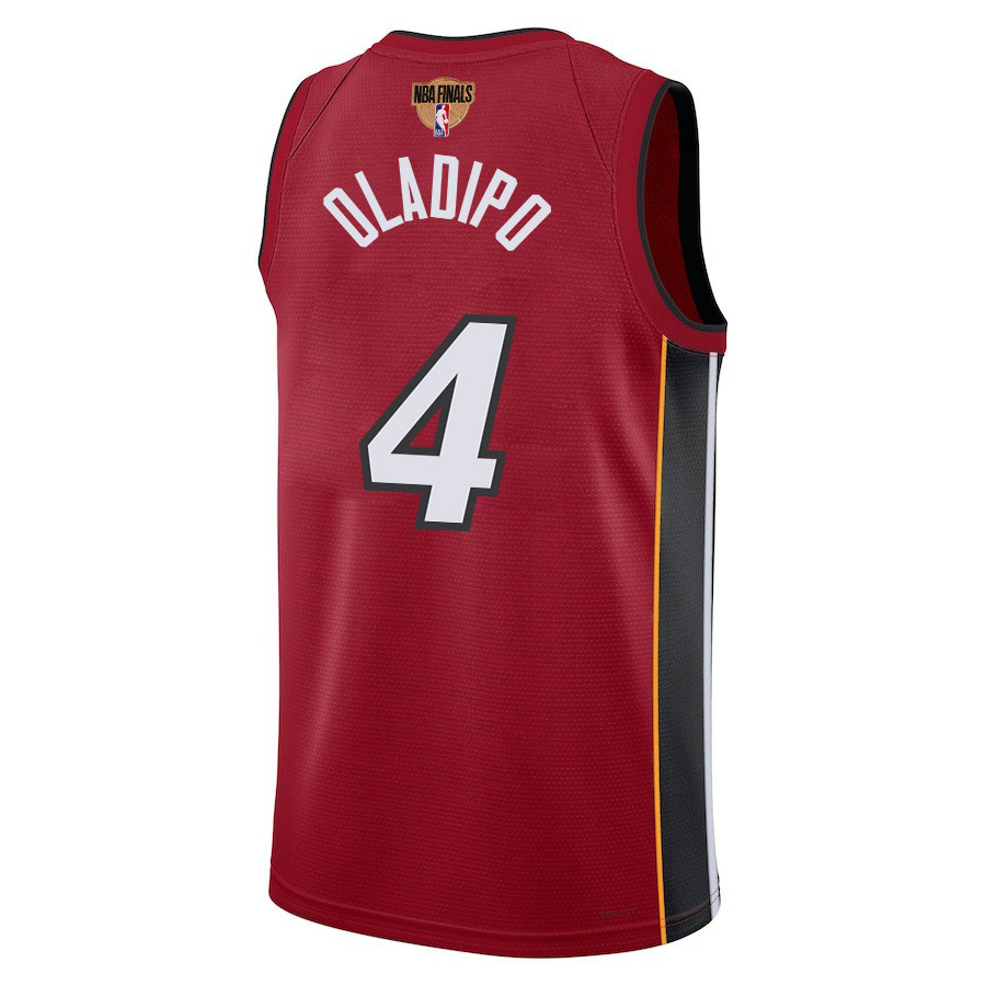 Victor Oladipo 4 Miami Heat Final Champions 2023 Swingman Red NBA Jersey Men's