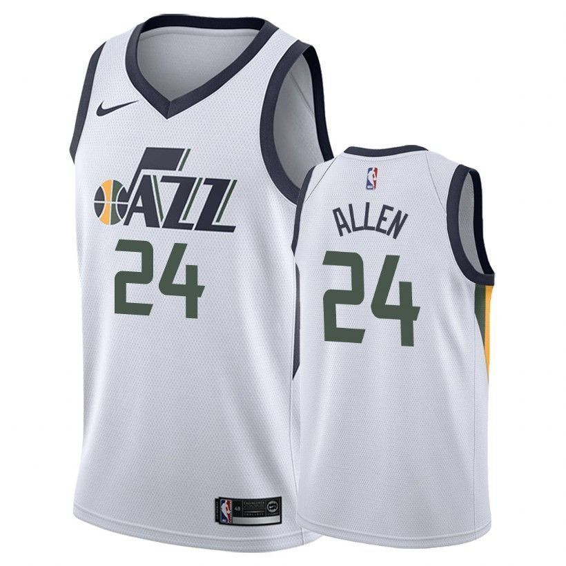 Utah Jazz Grayson Allen 24 Associatio White NBA Jersey Men's