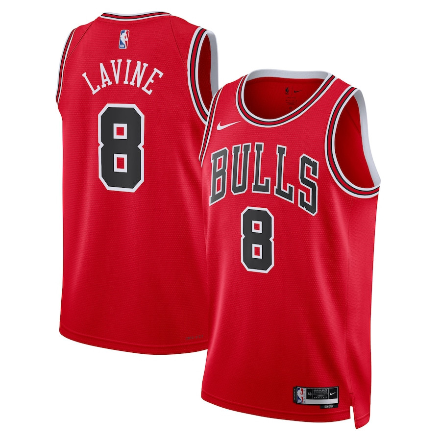 Zach Lavine 8 Chicago Bulls Unisex Swingman Icon Edition Red NBA Jersey Unisex
