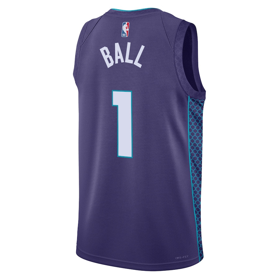 LaMelo Ball 1 Charlotte Hornets Unisex Swingman Statement Edition Purple NBA Jersey Unisex