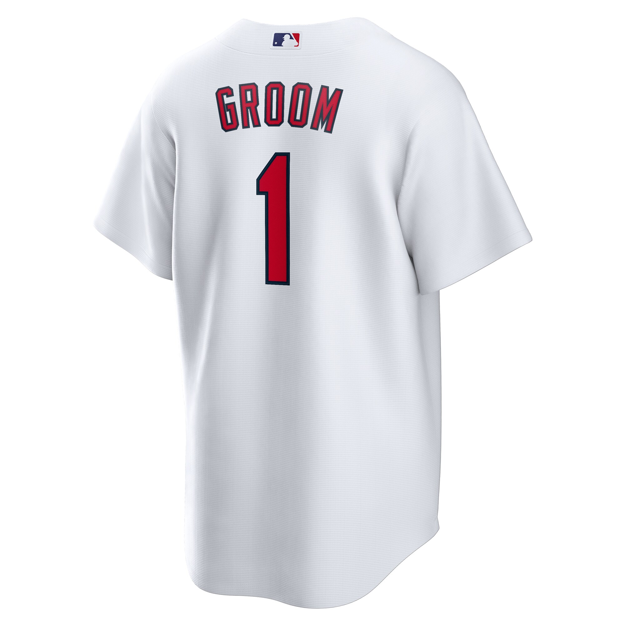 St. Louis Cardinals White #1 Groom Home MLB Jersey Men's