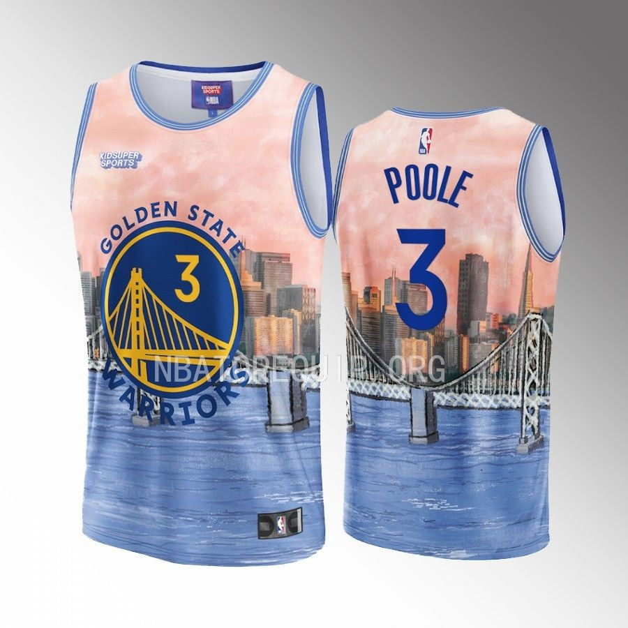 Jordan Poole 3 Golden State Warriors KidSuper Studio Unisex Hometown NBA Jersey Unisex