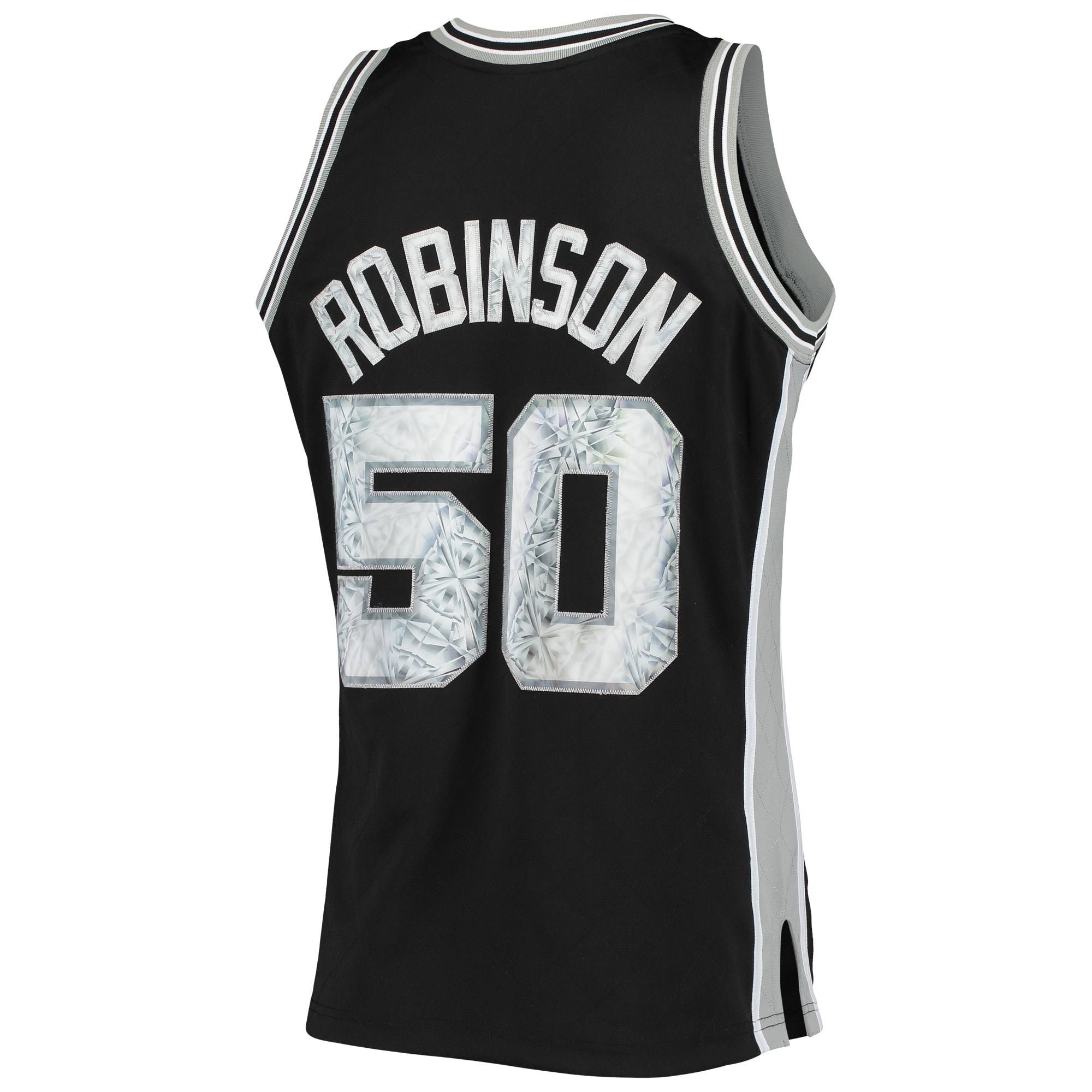 Mitchell Ness David Robinson Black San Antonio Spurs 1998/99 Hardwood Classics 75th Anniversary Diamond Swingman NBA Jersey Men's