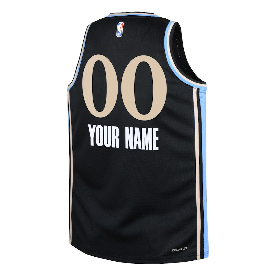 Atlanta Hawks 2023/24 City Edition Swingman Custom Black NBA Jersey Youth